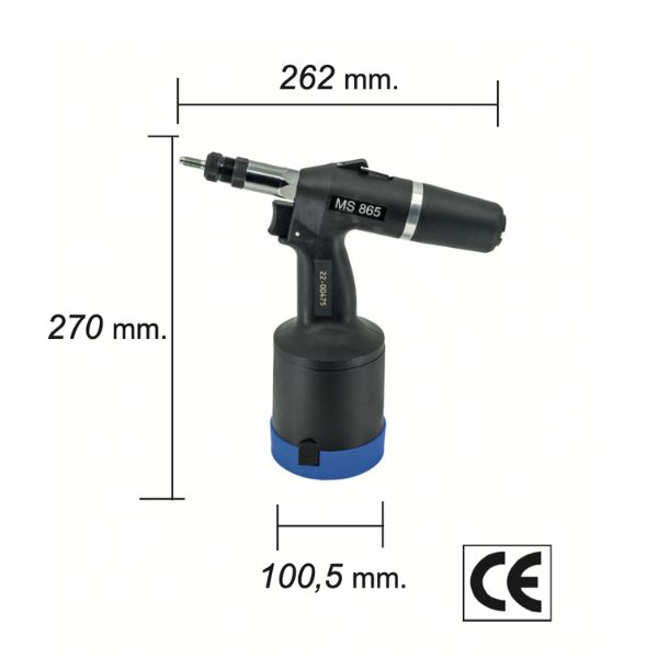 Oleopneumatic tool for threaded inserts 90F312