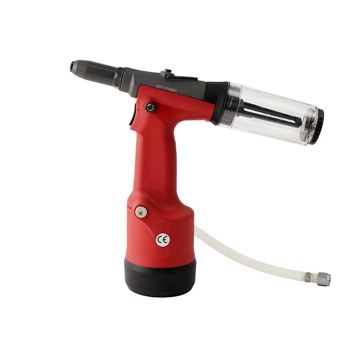 Oleopneumatic tool for blind rivets