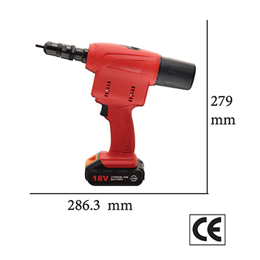 Oleopneumatic tool for threaded inserts 90AP