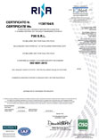 Certificate FIXI ISO RINA