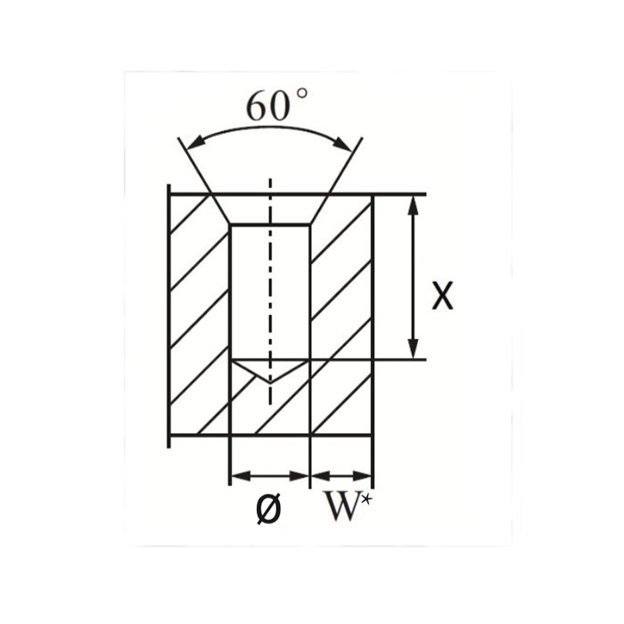 Self-tapping threaded inserts - Steel hardened