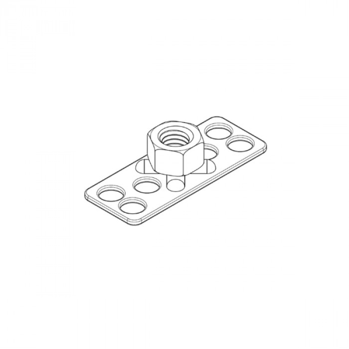 Piastrina con dado saldato FXDC cieco