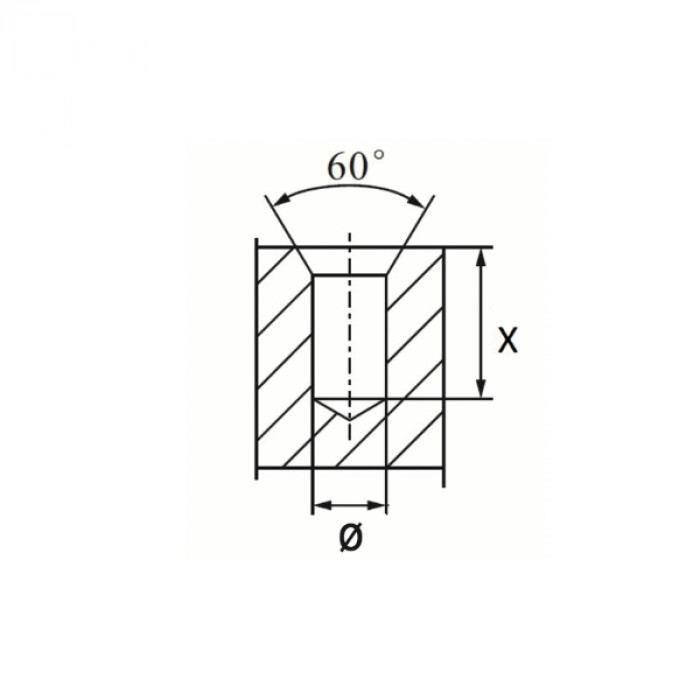 Self-tapping threaded inserts BF type