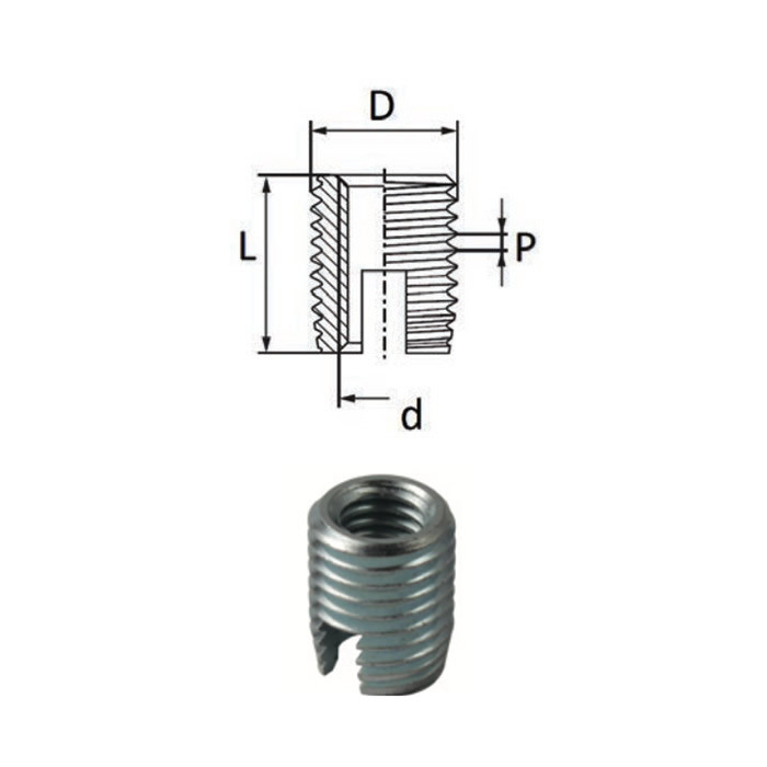 Bussole autofilettanti - Acciaio inox