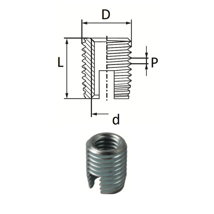 Bussole autofilettanti - Acciaio inox