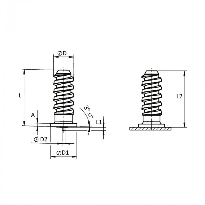 Capacitor discharge welding studs with coarse