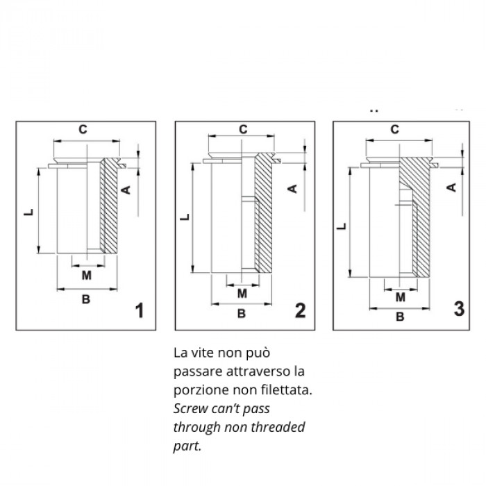 self-clinching concealed head standoffs