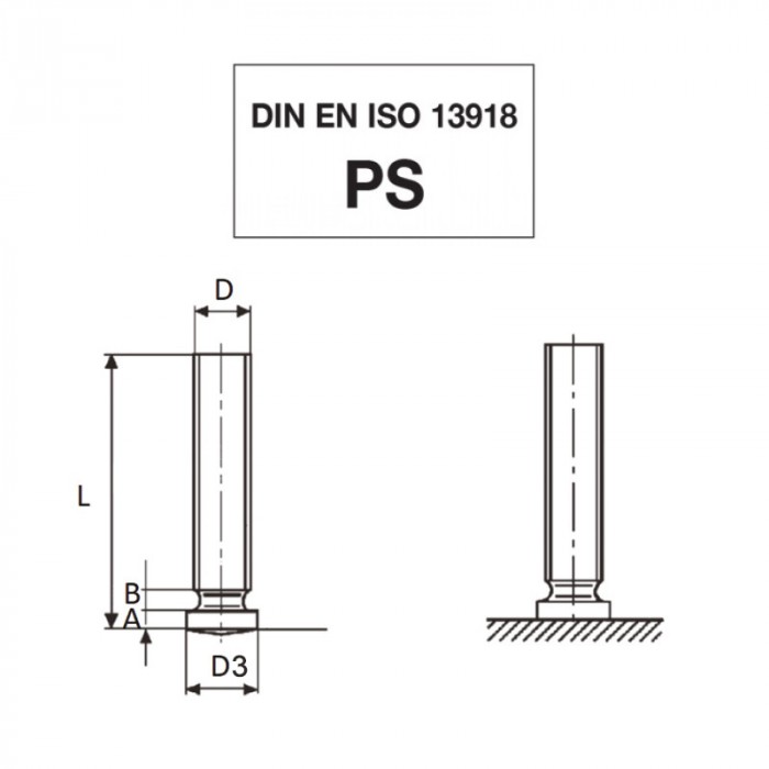 Steel copper plated drawn-arc studs