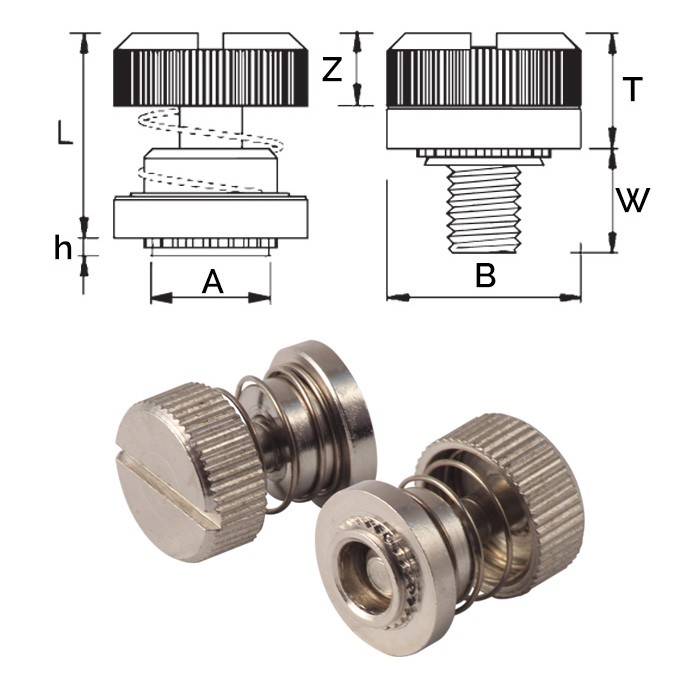 Captive panel screws for sheet metal