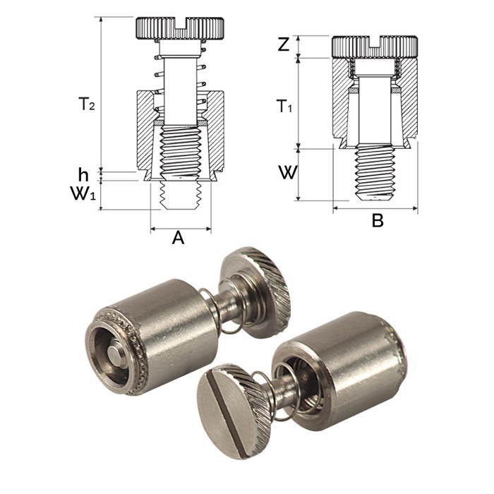 Panel fasteners for sheet metal