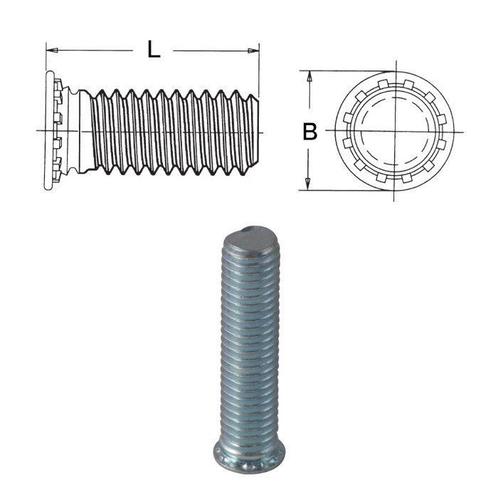 Perni autofissanti per lamiere sottili min. 0.51mm