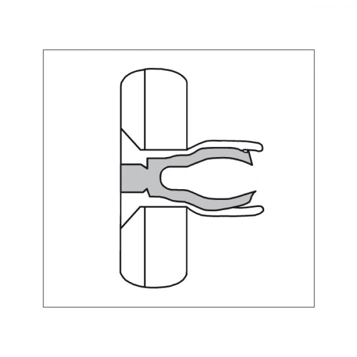 Structural blind rivets steel zinc plated / steel zinc plated - Countersunk head