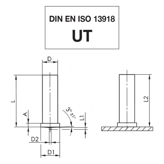 Brass non-threaded capacitor discharge studs