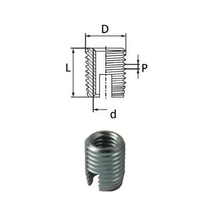 Self-tapping threaded Inserts - Stainless steel