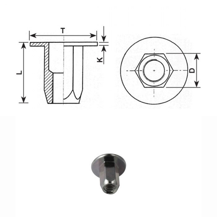 Special steel threaded inserts